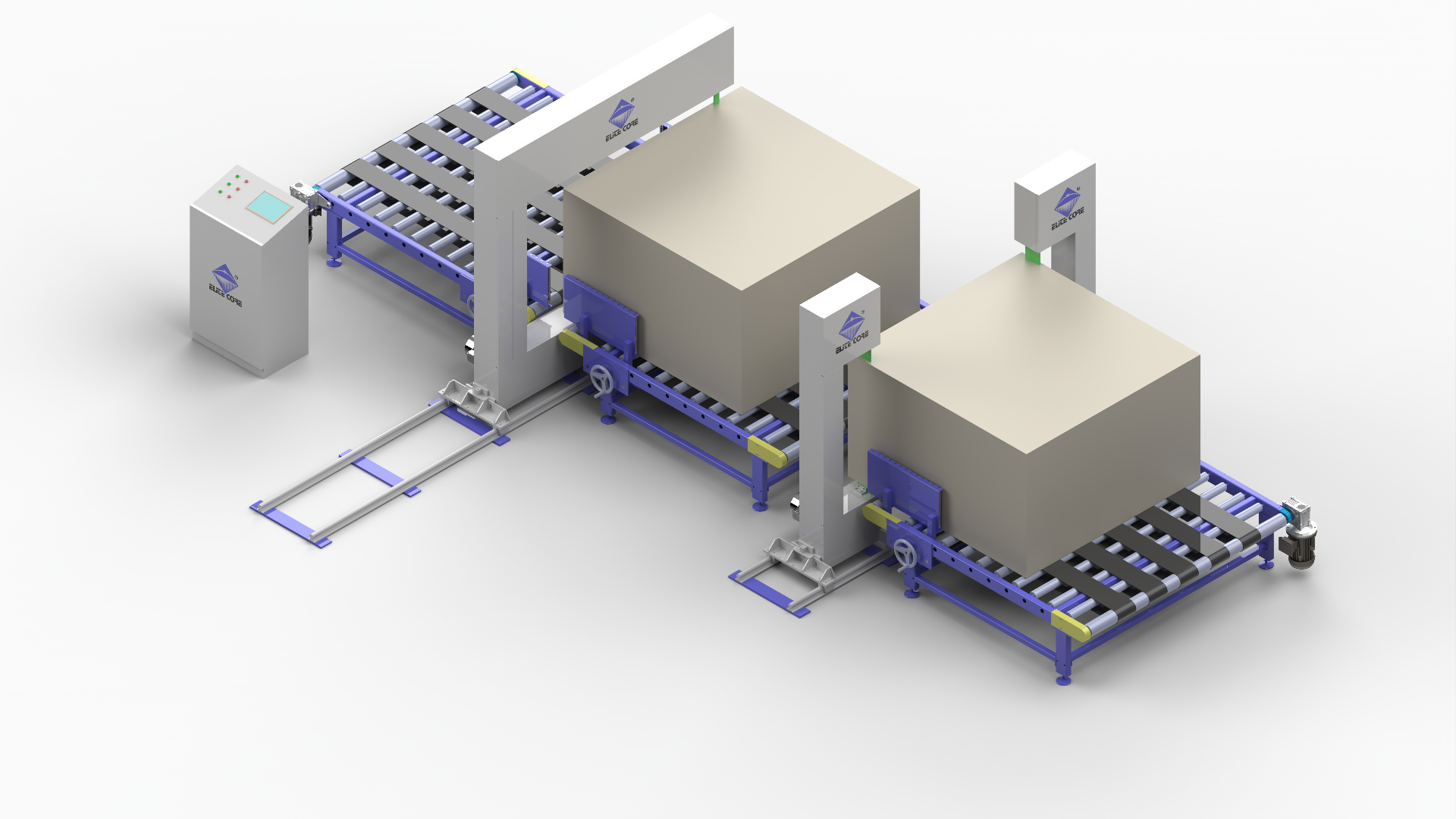 ECMT-202 泡绵修边中破组合切割机